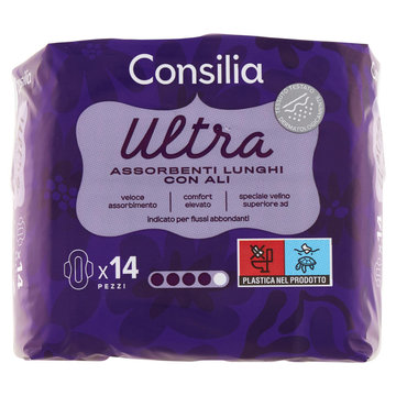 Consilia Saper Scegliere Assorbenti Ultra Lunghi Ali 14 Pezzi
