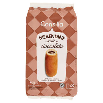 Consilia Merendine Farcite con Crema al Cioccolato 8x35 g