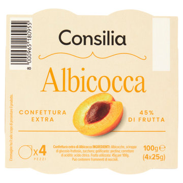 Consilia Confettura di Albicocche 4x25 g