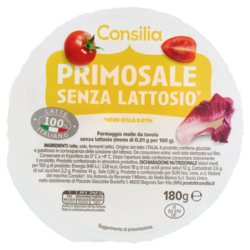 Consilia primo sale senza lattosio 180 gr