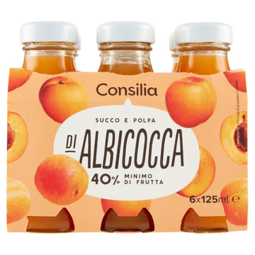Consilia Succo e Polpa di Albicocca 6x125 ml