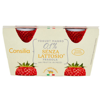 Consilia scelte su misura per te yogurt fragola senza lattosio 250 gr