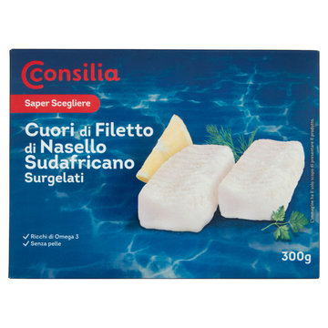 Consilia Cuori di Filetti di Nasello Surgelati 300 g