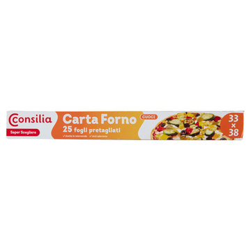 Consilia saper scegliere Carta forno 25 fogli 33x38