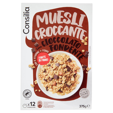 Consilia Muesli croccante con Cioccolato Fondente 375 g