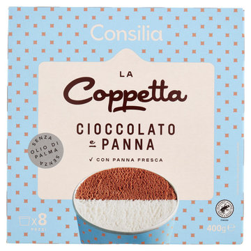 Consilia Saper Scegliere 8 Coppette Cioccolato e Panna