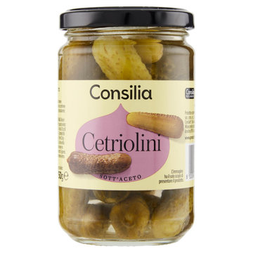 Consilia Cetriolini Aromatizzati con Aceto di Vino 300 g
