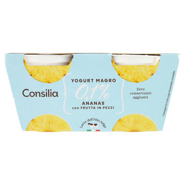 Consilia Yogurt Magro 0,1% Ananas 2x125 g