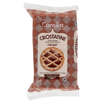Consilia Crostatine con Crema alle Nocciole e Cacao 6x40 g