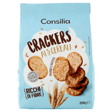 Consilia Crackers 8 Cereali e Semi di Zucca 250 g
