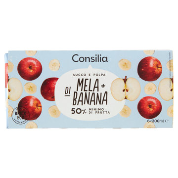 Consilia Succo e Polpa di Mela e Banana 6x200 ml