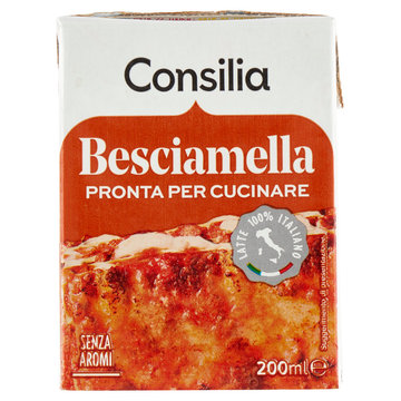 Consilia Besciamella Pronta per Cucinare a Lunga Conservazione 200 ml
