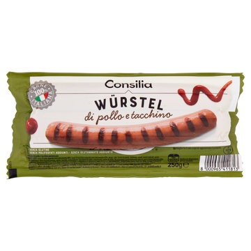 Consilia 3 Wurstel di Pollo e Tacchino 250 g