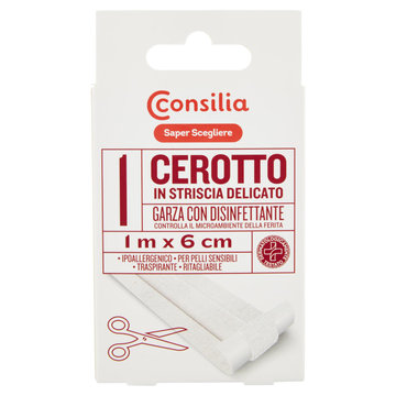 Consilia Saper Scegliere Cerotto Striscia Tessuto Non Tessuto Bianco 100x6