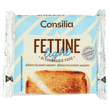 Consilia Fettine di Formaggio Fuso Light 6 Fette 150 g