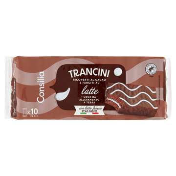 Consilia Trancini al Latte Ricoperti al Cacao 10x35 g