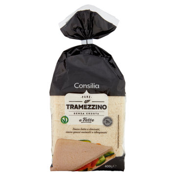 Consilia Pane per Tramezzini Bianco con Olio di Oliva 400 g
