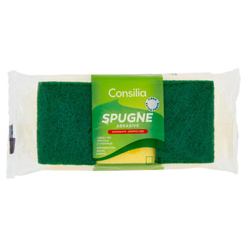 Consilia Spugne Abrasive Sagomate Doppio Uso 3 pezzi