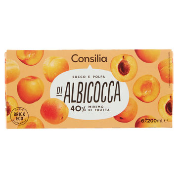 Consilia Succo e Polpa di Albicocca 6x200 ml