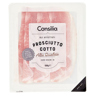 Consilia Prosciutto Cotto di Alta Qualita a Fette 120 g