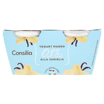 Consilia Yogurt Magro 0,1% Vaniglia 2x125 g