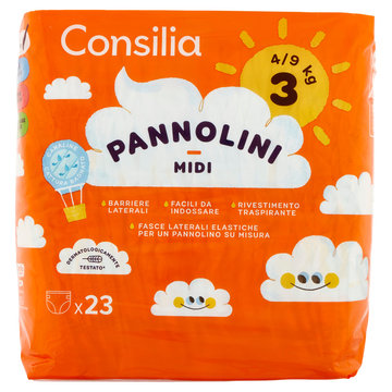 Consilia Pannolini per Bambini Midi 4-9 kg 3 20 pezzi